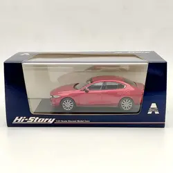 Hi-Story 1/43 para MAZDA 3 MAZDA3 SEDAN 2019 rojo HS259RE Diecast Model Car Limited Collection Auto Toys Gift