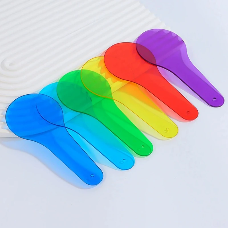 Color Paddles Filter 6PCS/Set Physical Science Observation Learning Educational Color Filter Board School Class Teaching Aid ZYF image 3