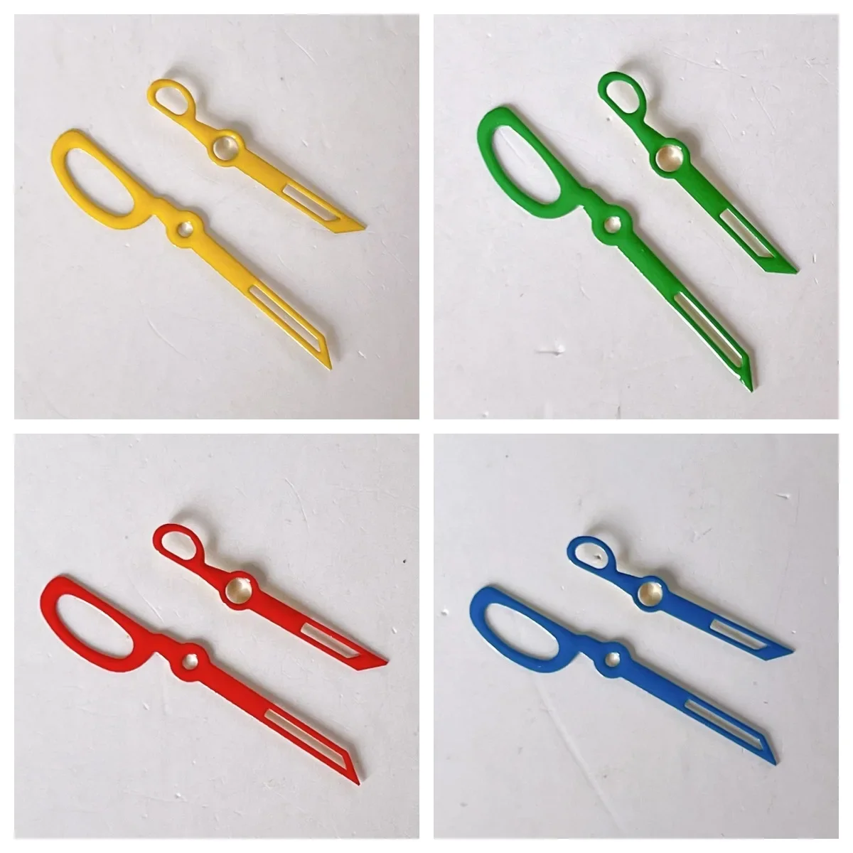 Watch Hands Orange Red Blue Watch Accessories Replacement Parts Watch Pointer For NH35/36/4R/7S Movement Scissors Shape Hand New