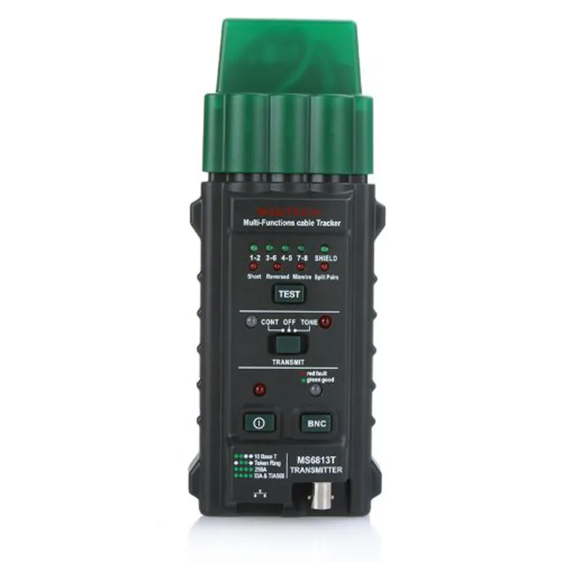 MS6813 Network Tool Handheld Network Cable Telephone Line Tester Detector Tracker BNC RJ45 RJ11 Cat5 Cat6 LAN Cable Tester