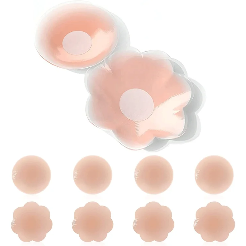 2/10pcs Silicone Nipple Cover Reusable Women Breast Petals Lift Up Invisible Bra Pasties Bra Sticker Patch Intimates Accessories