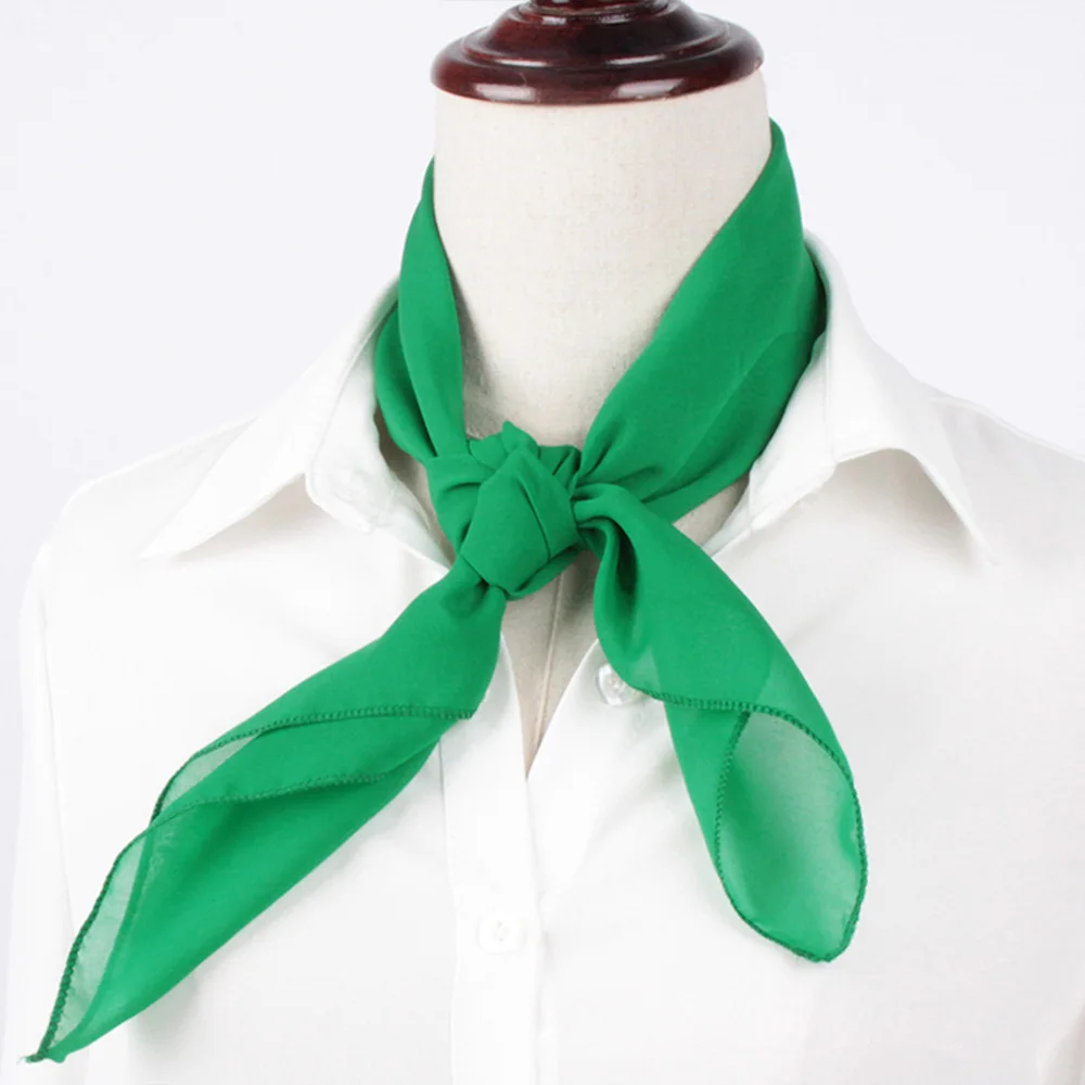 Silk Scarves Hakerchief Medium Size Thin a Soft Silk Feeling Scarf for Hair Wrapping a Sleeping