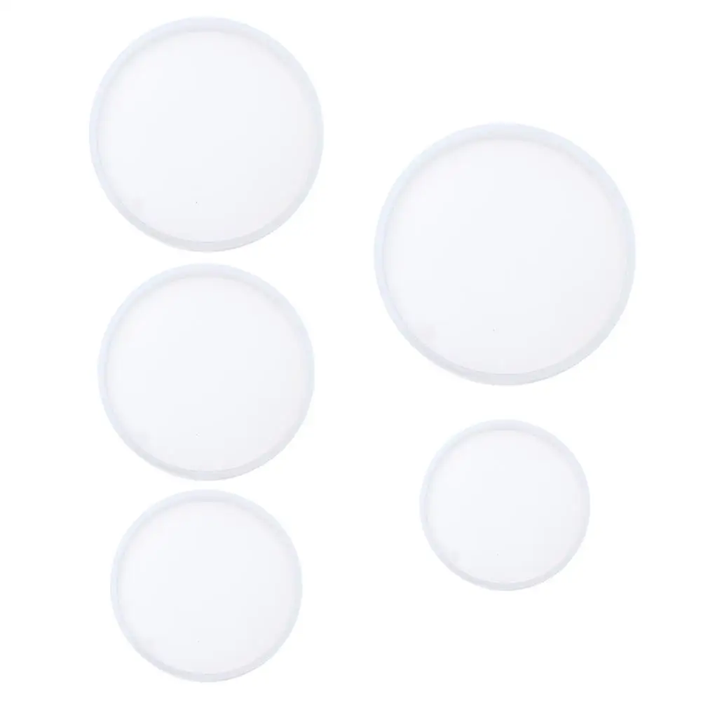 Clay Tool Fluid Arts Cup Mad Silicone Jewelry Making Mould Coaster Mold Epoxy Resin Casting Molds Round