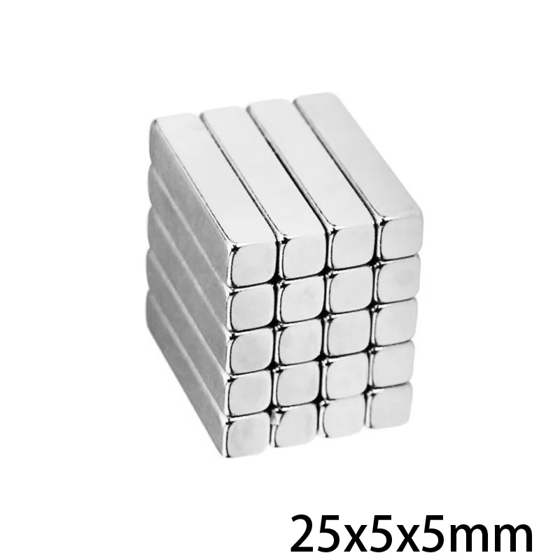 25x5x5 mm Strong Block Powerful  Magnet 25mmX5mm For Home Refrigerators, Offices DIY 25x5x5mm 25*5*5