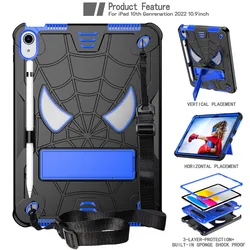 Shockproof Kids Tablet Stand Case for iPad 10 10th 10.2 7th 8th 9th Generation Pro 11 2021 Air 4 5 10.9 2022 Cases Funda Cover