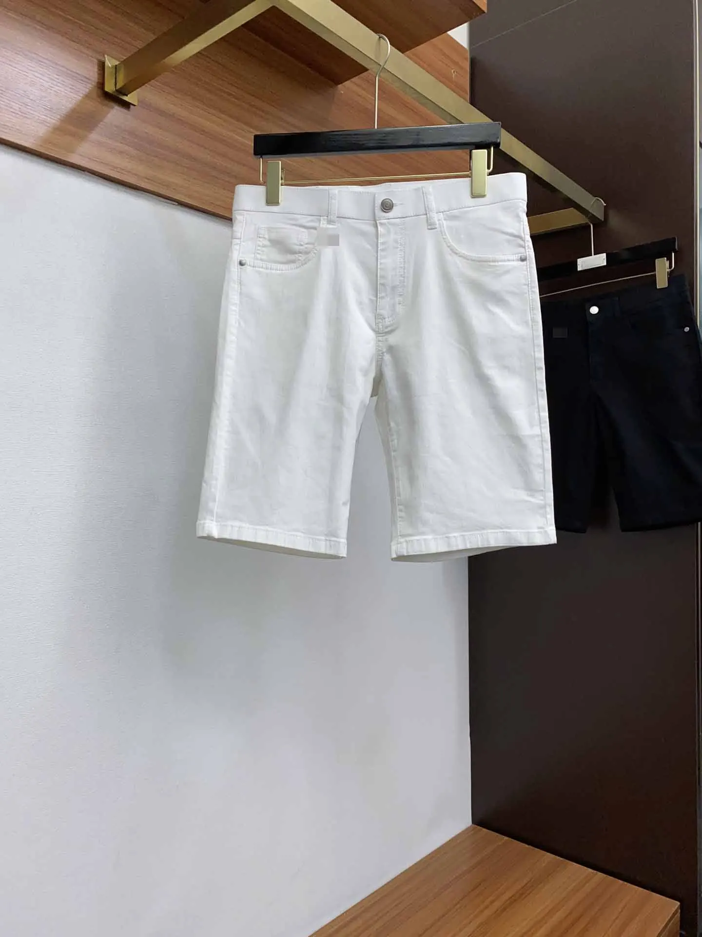 

2024 DIKU solid color denim shorts, 24 men's denim shorts, washed with elastic fabric, comfortable and breathable Size 29-40.