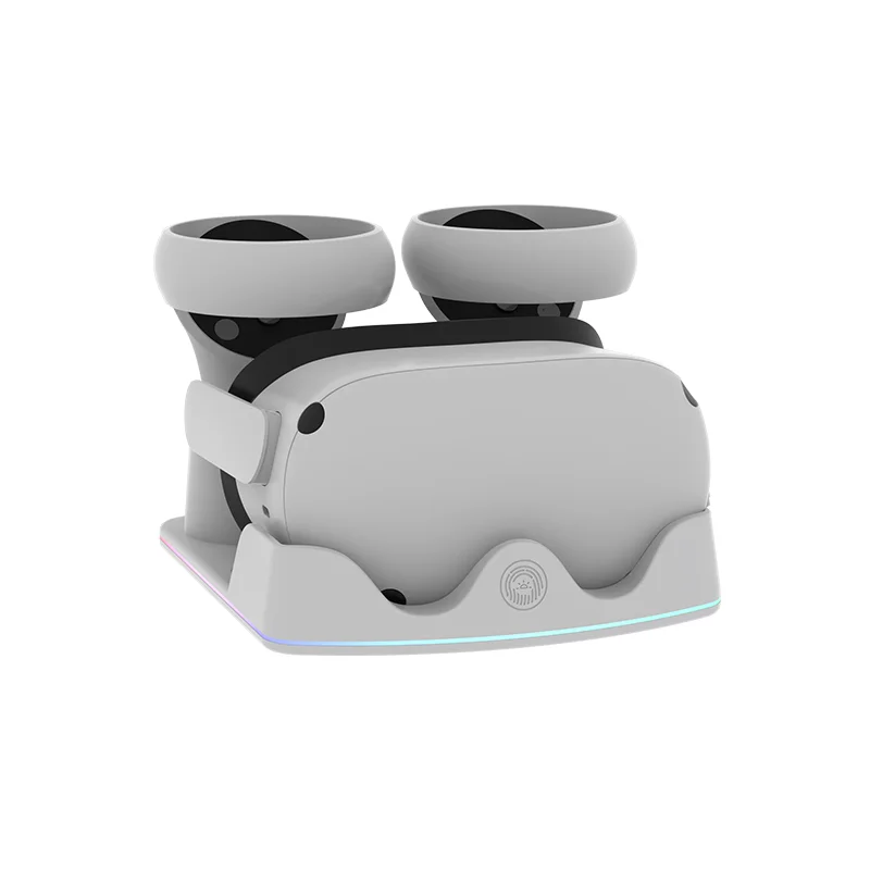 Rechargeable Display Stand for Quest 3S VR Stand Display Holdeand Controller for Meta Quest 3/2 VR Charger Station