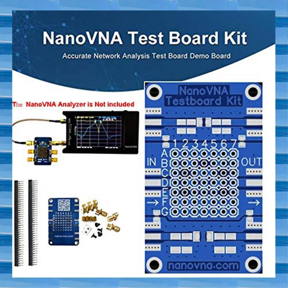 AT53 Nanovna Vector Network Analyzer Test Board Kit For Nanovna Network Analysis Test Board Demo Board
