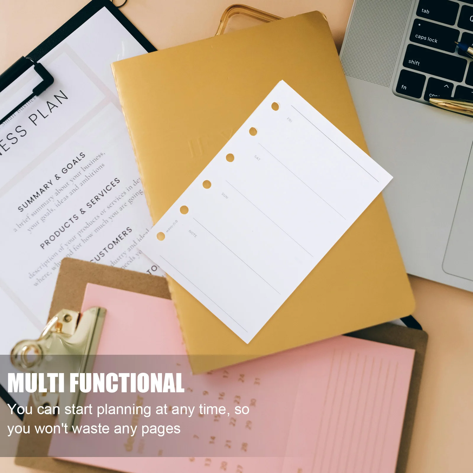 1 كتاب إعادة تعبئة الورق المبطن الفارغ للمجلدات 6-حلقة صفائح حشو مسطرة صغيرة دفتر فضفاض ميزانية الكتابة السلسة