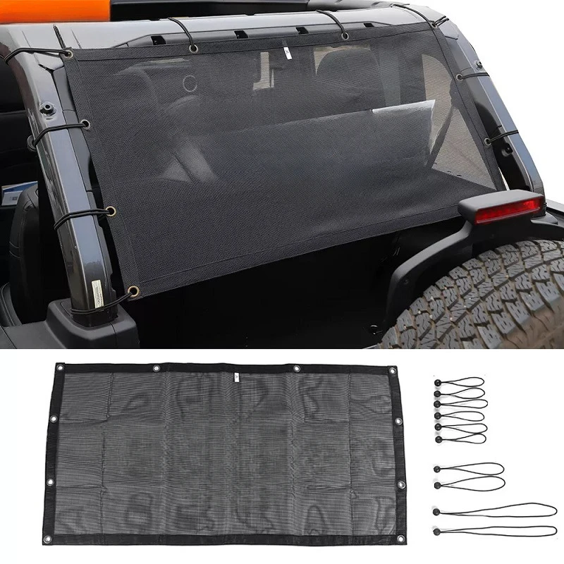 For Jeep Wrangler TJ JK JL Trunk 4-Door Sunshade Net Soft Top Cover