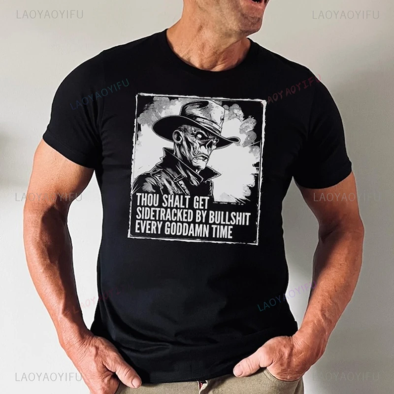 The Ghoul Golden Rule in White Companion Unisex Gaming T Shirt Y2k Shirts for Women Women Clothing Casual Fashion Comfortable