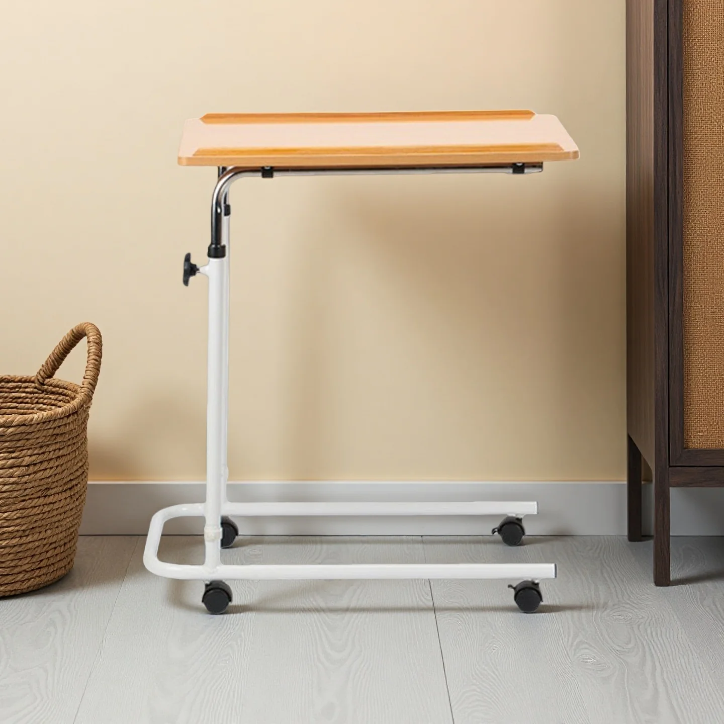 طاولة قابلة للتعديل بارتفاع ABS متحرك، وسادات حمية للمريض الطبي للحماية من الشمس #1