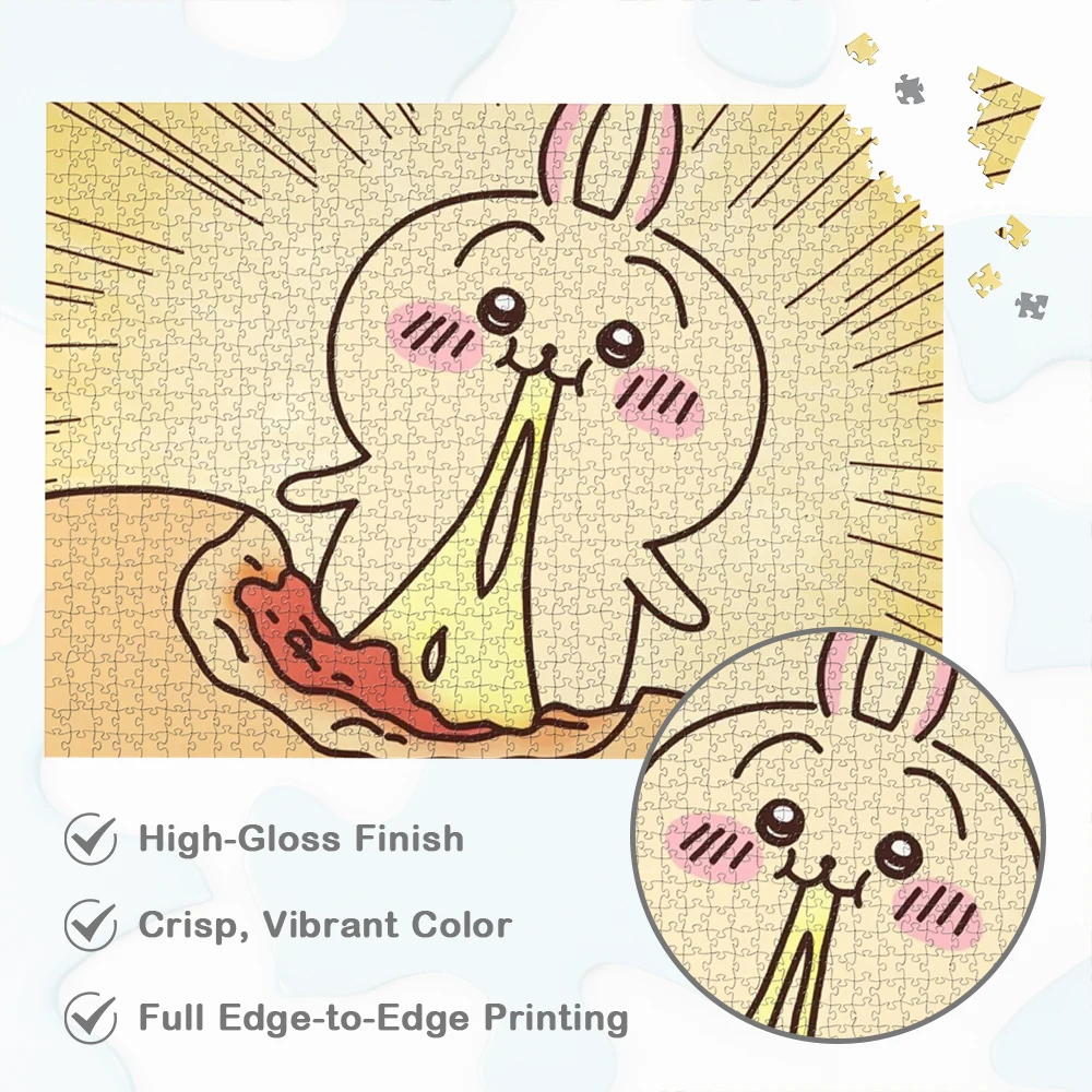Sanrio Usagi Kawaii Jigsaw Puzzles MINISO Sanrio Series Games and Puzzles Japanese Style Cartoon Anime Adult Paper Jigsaw Puzzle