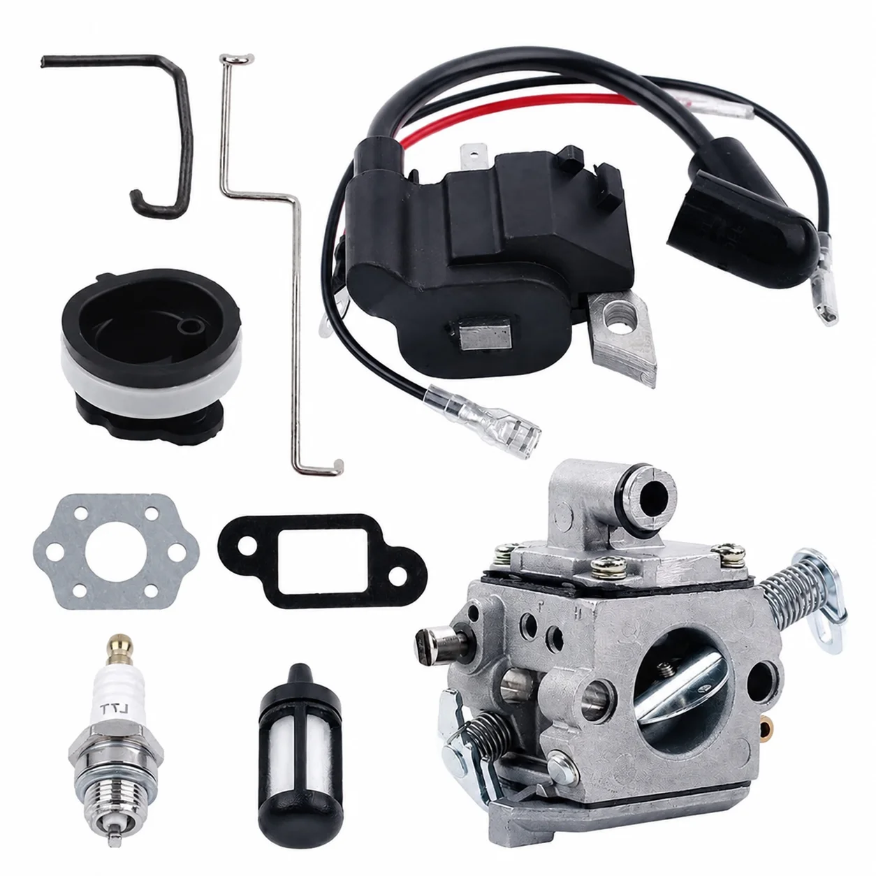 Vergaser-Zündspulen-Kit Zündkerze Kraftstofffilter für Stihl 017 018 MS170 MS180 Kettensäge 1130 120 0603 C1Q-S57B Wartungsteile