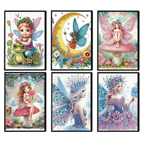 Elf Fairy Special Shaped 50 Pages Diamond Painting Diary Book No Lines Diamond Painting Journal Notebook A5 for Drawing Painting