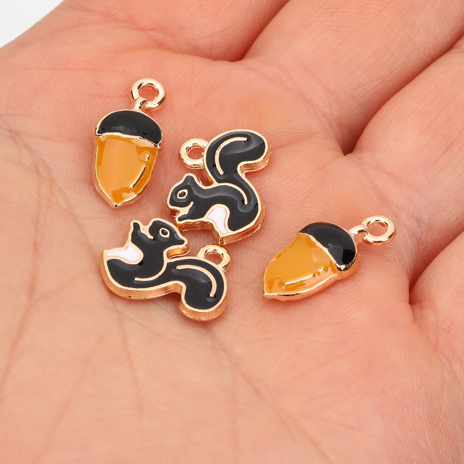 

20Pcs Squirrel Pine Cone Charms Rustproof Alloy for DIY Jewelry Earring Necklace Craft Kits Teen Girls Accessories