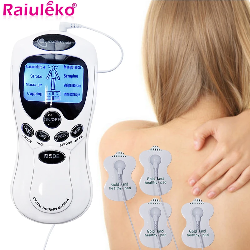 

8 Mode EMS Electric Herald Tens Massager Acupuncture Body Massage Muscle Stimulator Digital Therapy Machine Electrostimulator