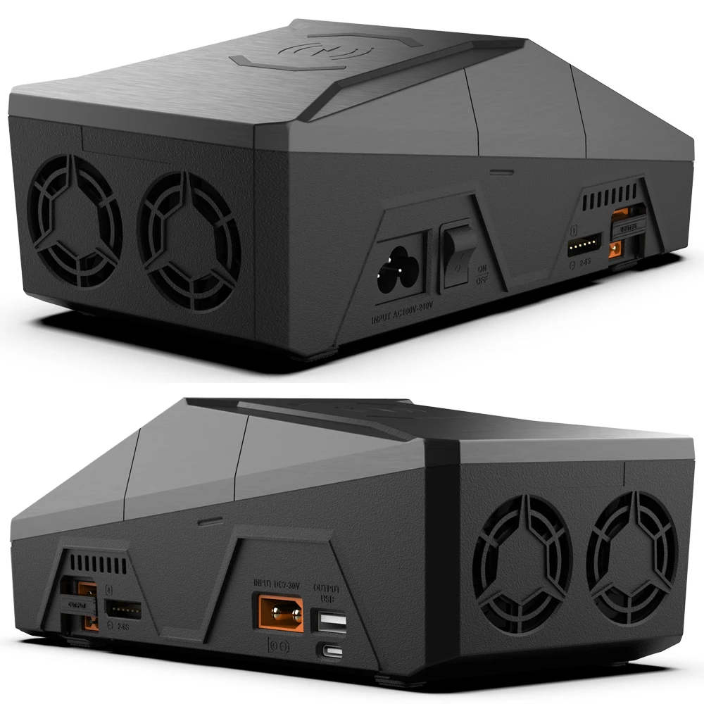 ToolkitRC Q6AC Charger AC 400W / DC 1000W 4CH output Built-in 65W USB Output 15W Wireless Charger for LiPo NiMH PB battery thumbnail 6