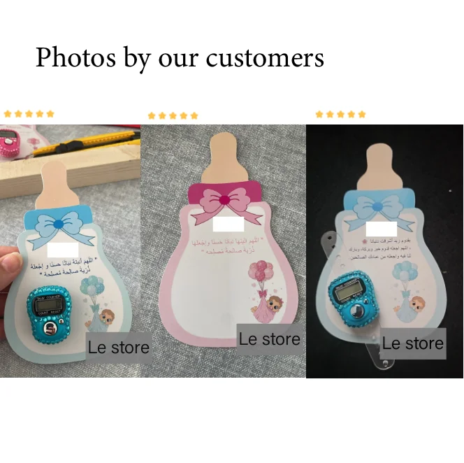 Custom Baby Shower Gift Card For Guests Candy Baptism Invitation Boy Girl Birthday Party Decoration Gender Reveal Supplies DIY