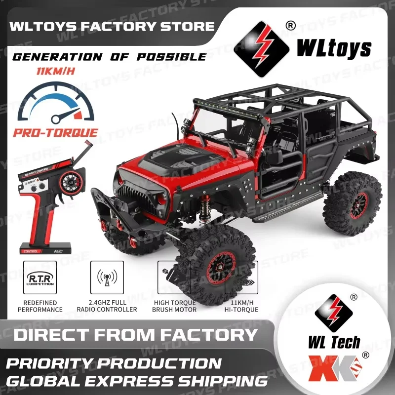 Weili Genuine New 1:10 Wltoys 104026 Rc 4wd With Electric Winch Off-Road Vehicle Wrangler Replica Model Alloy Differential Lock