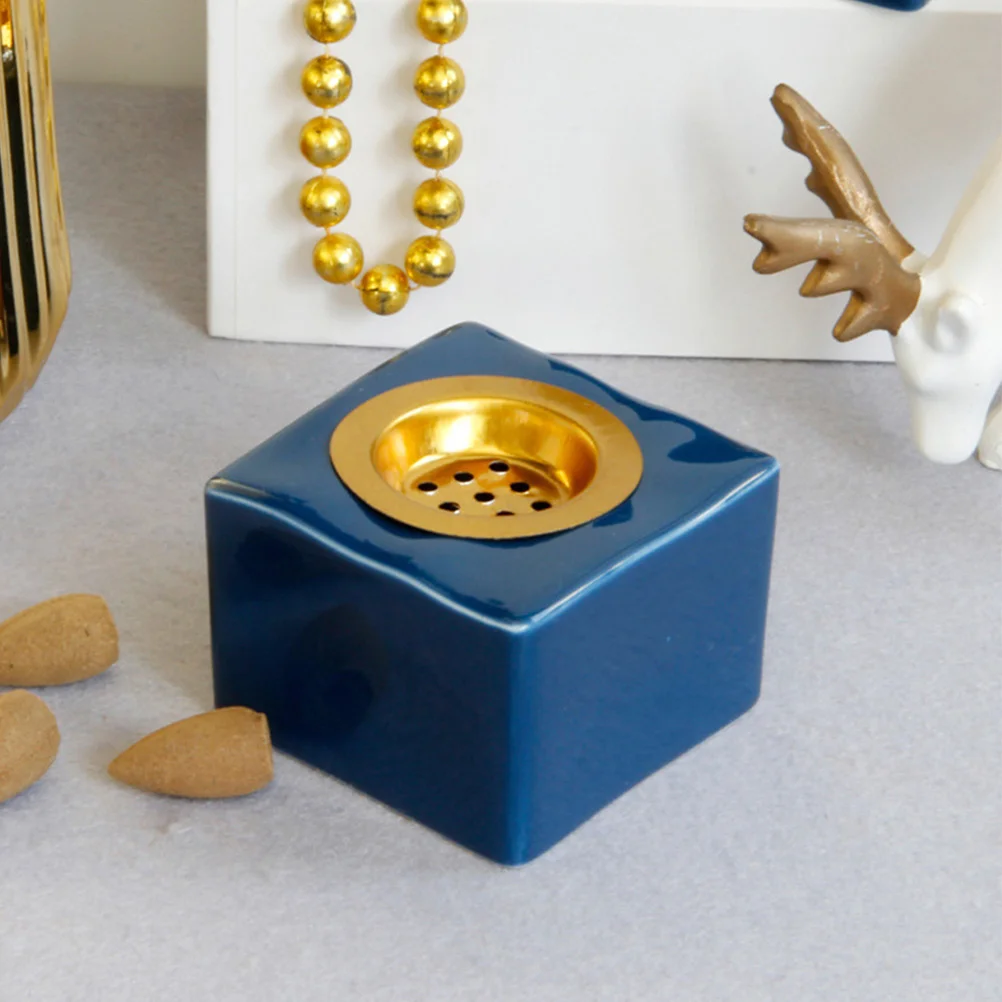 

Ceramic Incense Burner Holder Meditation Room Decor Stable Base Aromatherapy Censer Gift Incense Burner