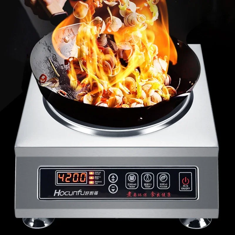 

Commercial induction cooker 3500W concave high power electric frying stove 4200w stir fry electric frying pan induction cooker