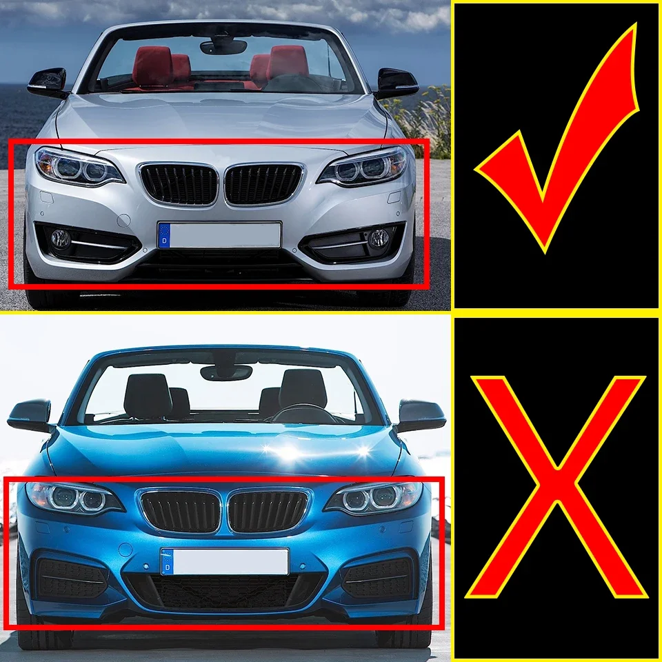 For BMW 2 Series F22 F23 2013 2014 2015 2016 2017 2018 2019 Front Rear Bumper Tow Hook Cap Trailer Cover 51117391808 51127391807