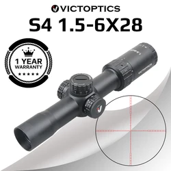 Victoptics S4 1.5-6x28 SFP luneta z czerwonym/zielonym podświetleniem i blokadą wieży cechy obrazu od krawędzi do krawędzi dla serii AR