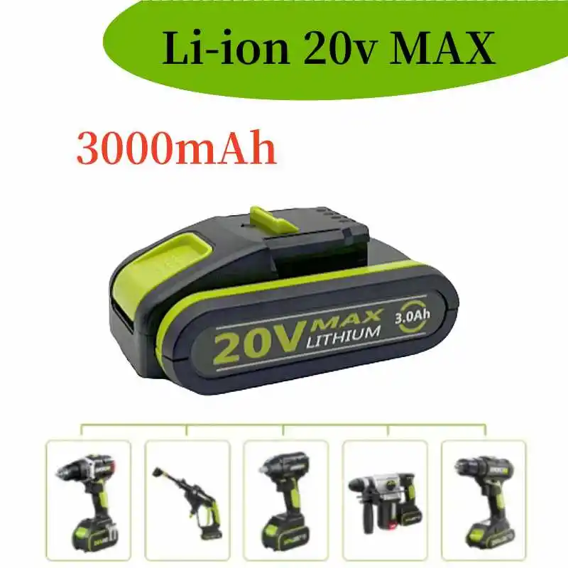 20V 3000mAh brand new electric tool rechargeable replacement Li-ion battery suitable for Worx WA3551  WX390 WX176  WX386 WX678