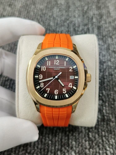 2025 SPECHT & SOHNE Reloj deportivo de lujo para hombre Japón Miyota8215 Movt 50 m Reloj con correa de goma resistente al agua con carcasa de acero inoxidable