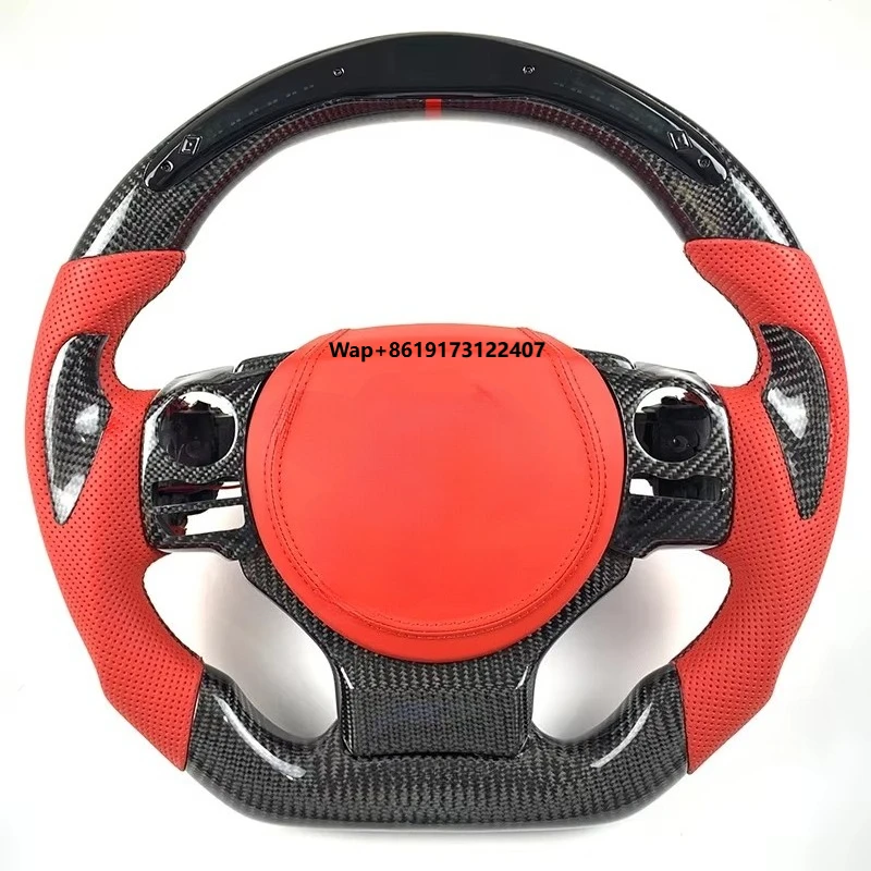 

For Is RCF RX GSF NX LC LS CT SC LF 2013 2014 2015 20162017steering Wheel LED Display Carbon Fiber Custom Decorative Cover