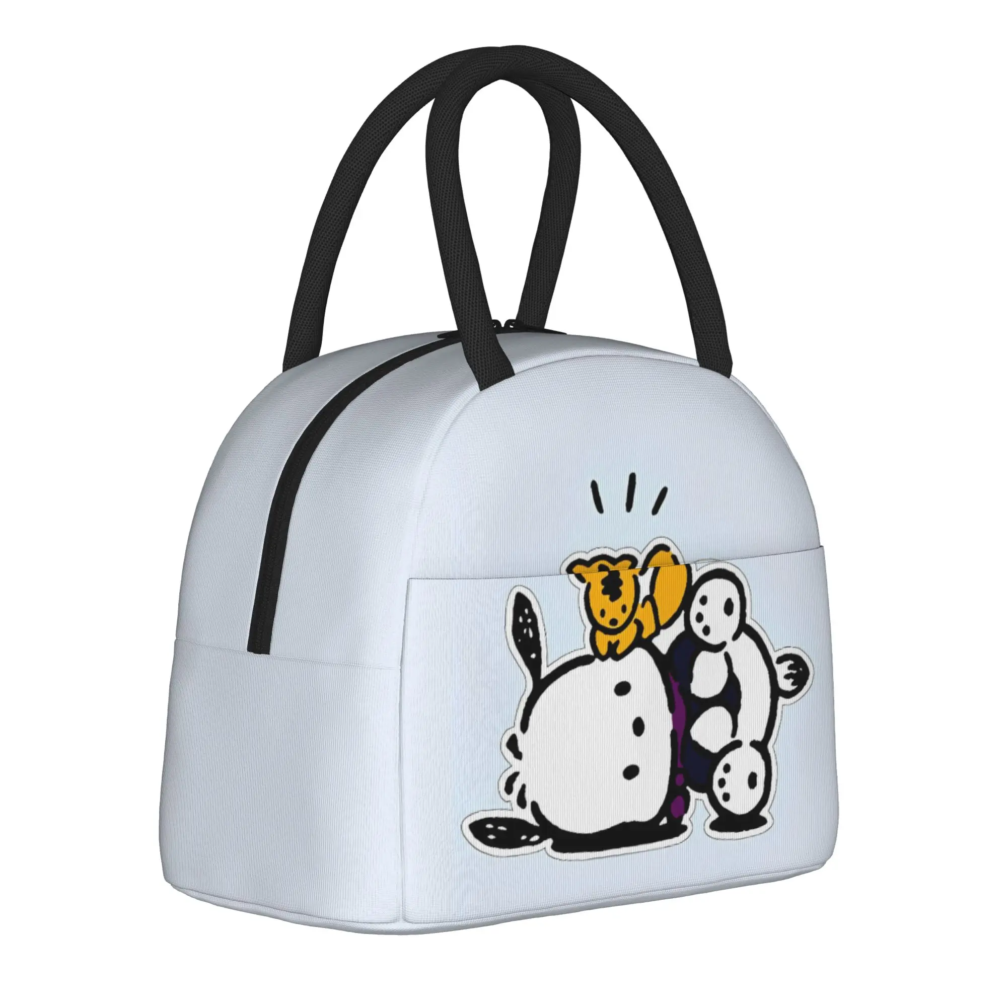 

Pochacco Kawaii Insulated Lunch Bags Cooler Bag Reusable,Meal Container Cartoon High Capacity Tote Lunch Box Food Bag Work