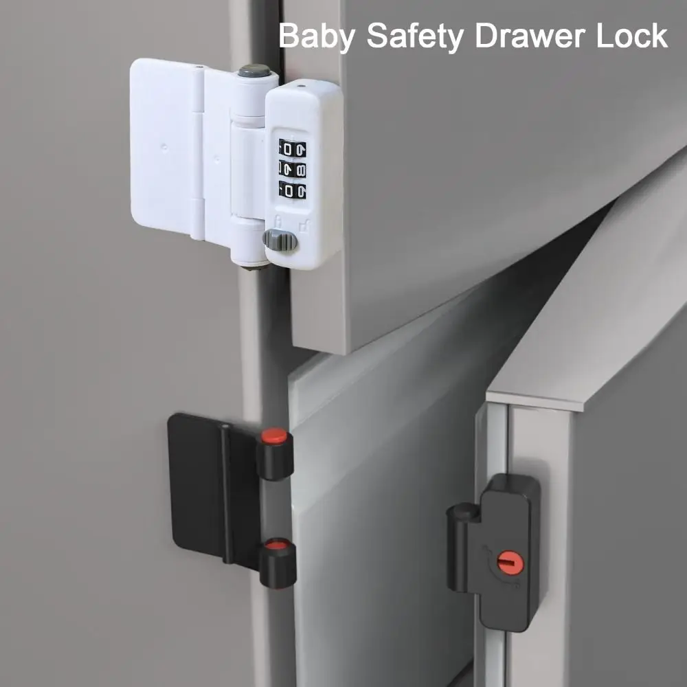 

Fashion ABS Child Safety Lock Anti-Pinch Multi-function Drawer Password Lock Protection Cabinet Locks Refrigerator