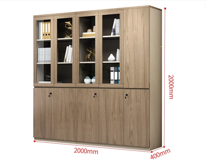 Office Cabinet Locker Staff Locked Storage  File Cabinet Data Wooden Bookcase Office Locker