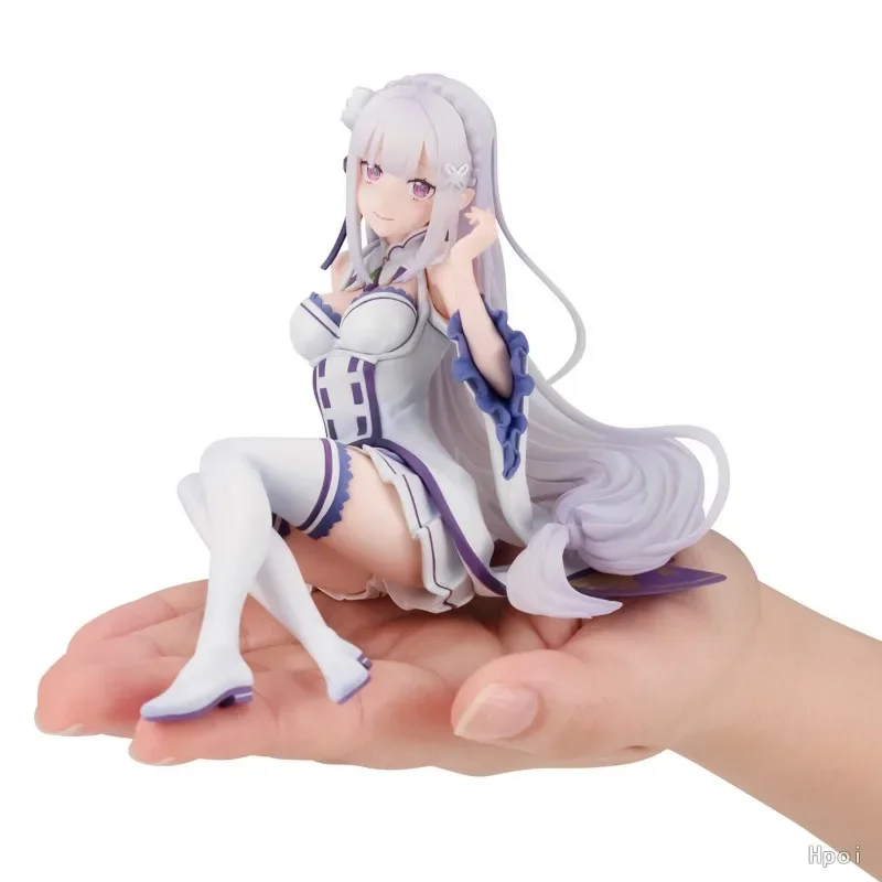 

2024 оригинальная экшн-модель из ПВХ «Re:Zero Emilia» 90 мм, модель игрушек, фигурка, коллекционная кукла, подарок