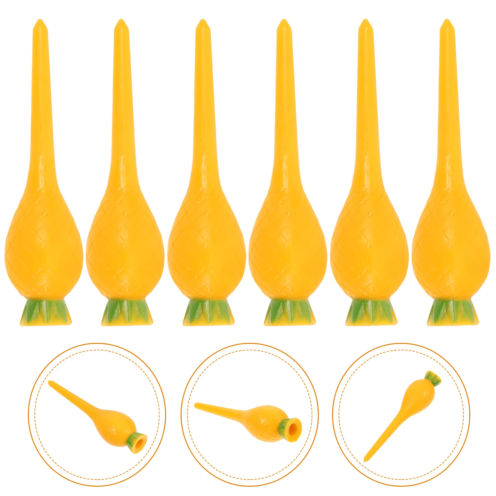 

6 Pcs Small Golf Spikes Flight Path Tees New Tall Ball Cute Holders Plastic Professional