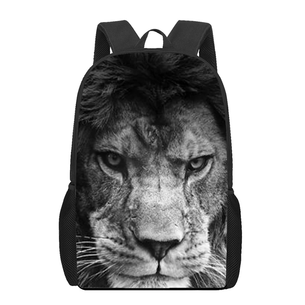 Wilde Illustration Löwen rucksack für Mädchen Grundschüler Muster Schult aschen Kinder Bücher tasche lässig Bagpack Bag Pack