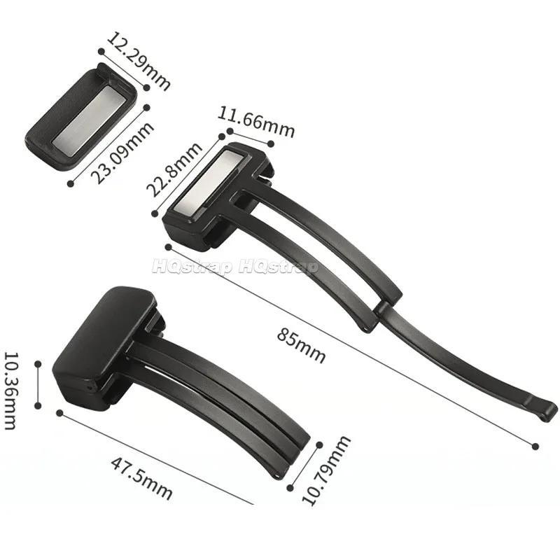 20mm magnetischer Metallband verschluss für Samsung Galaxy Watch 4 5 Edelstahl Falt schnalle Smart Watch Band Knopf Zubehör