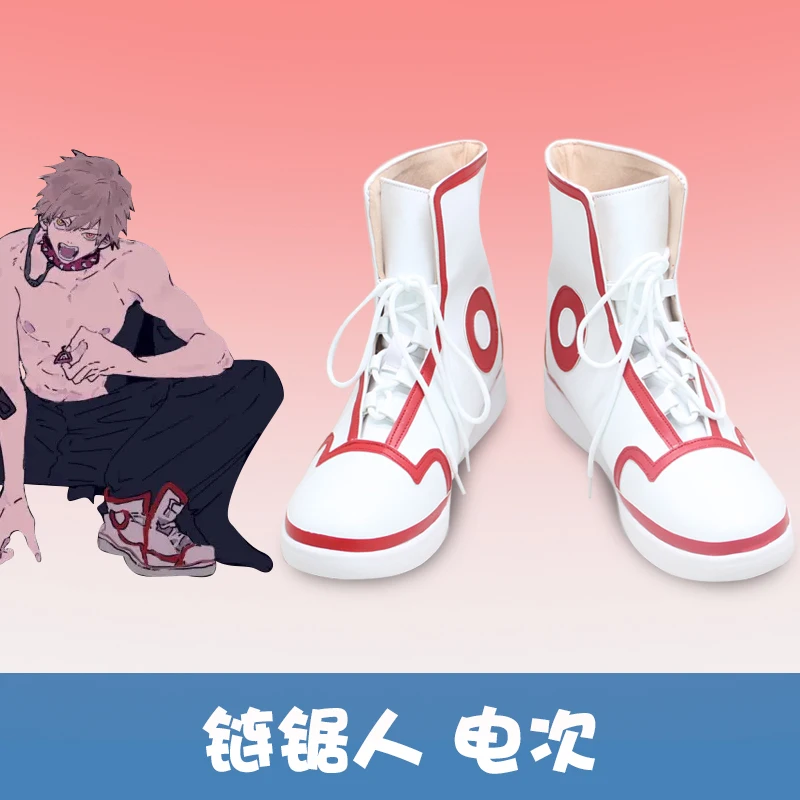 

Anime Chainsaw Man Denji Cosplay Shoes Boots Sport Lace-up High Top Shoes Halloween Carnival Party Accessories Custom Made