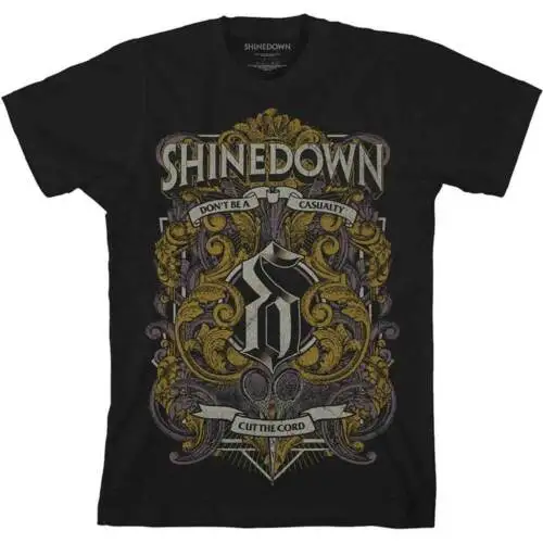 

Официальная Мужская футболка Shinedown с декоративными ножницами, унисекс