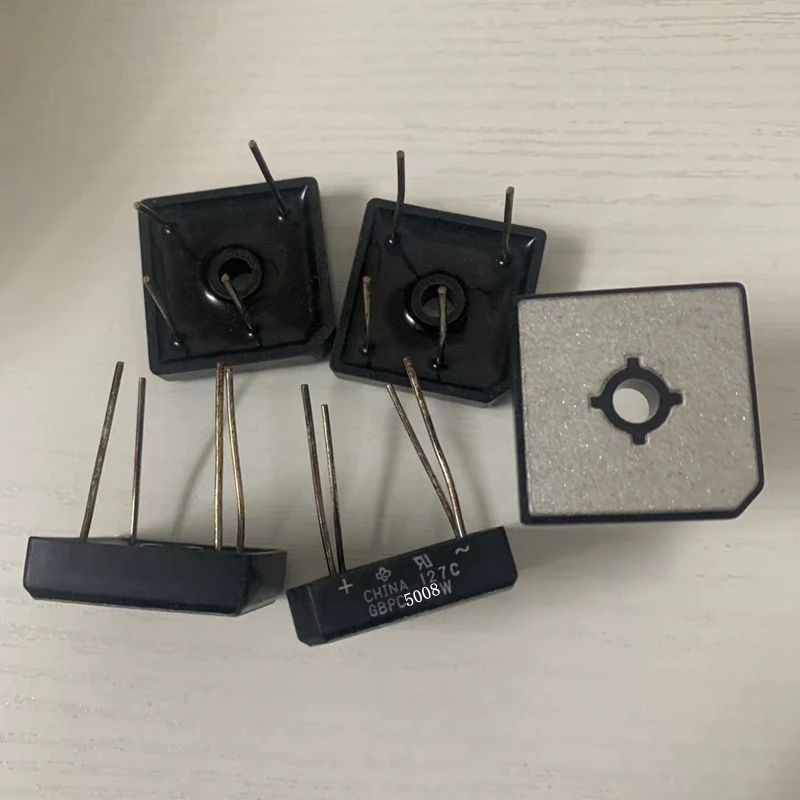 5PCS-20PCS GBPC5008W DIP4 High-Current 50A 800V Single-Phase Bridge Rectifier for Power Adapters And Industrial Power Supplies