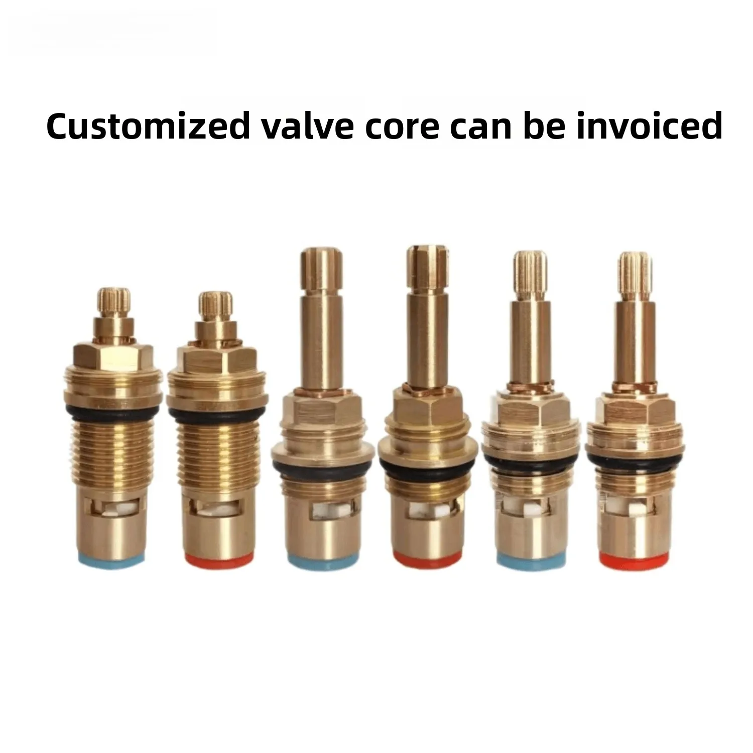 Brass Hot and Cold Faucet Valve Core for Basin Kitchen Sink Bathtub Shower Customizable Cartridge Replacement