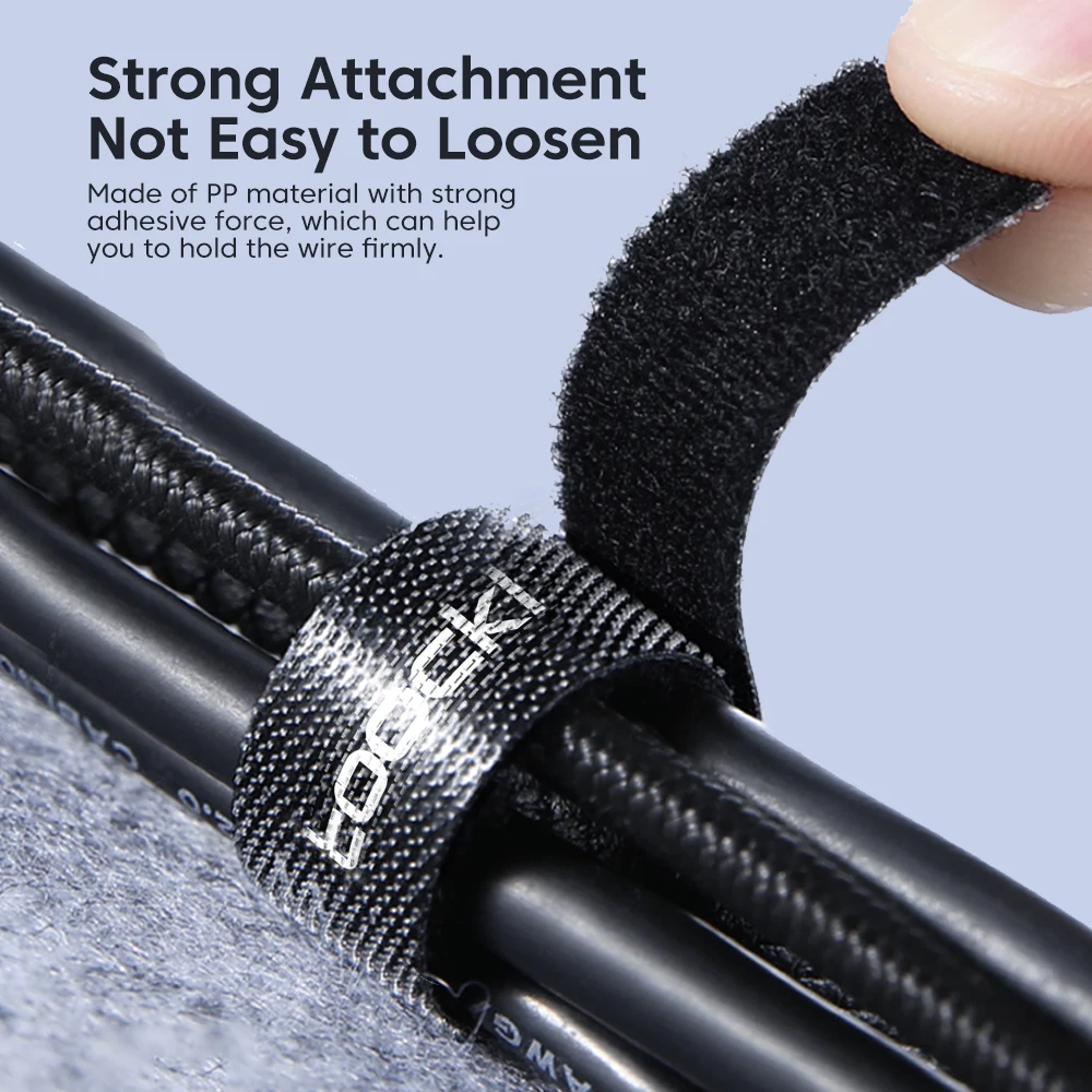 Toocki 5M Cable Organizer Wire Winder ties Earphone Mouse Cord Management USB Charger Cable Protector For iPhone Samsung Xiaomi