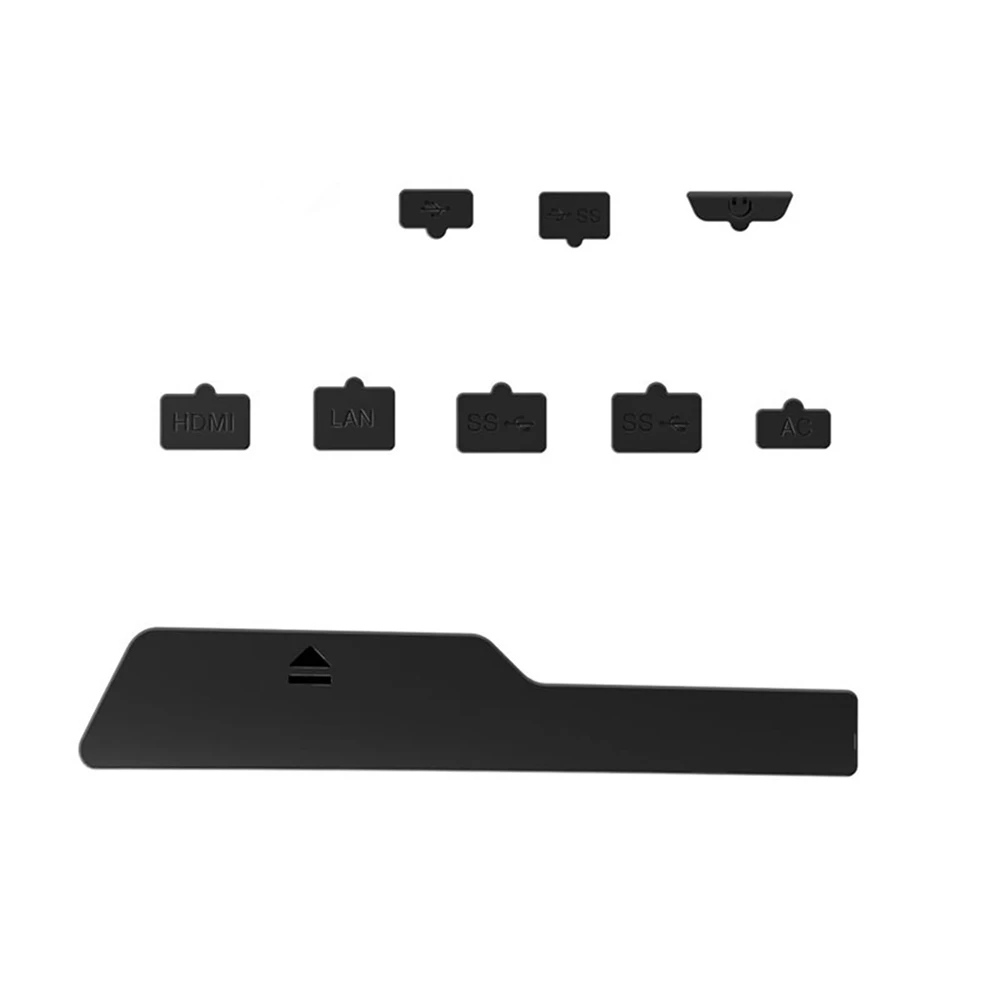 9Pcs/Set Dust Plug For PS5 Slim Game Console Port Dust Silicone Protector Cover Dustproof Plug for PS5 Slim Accessories