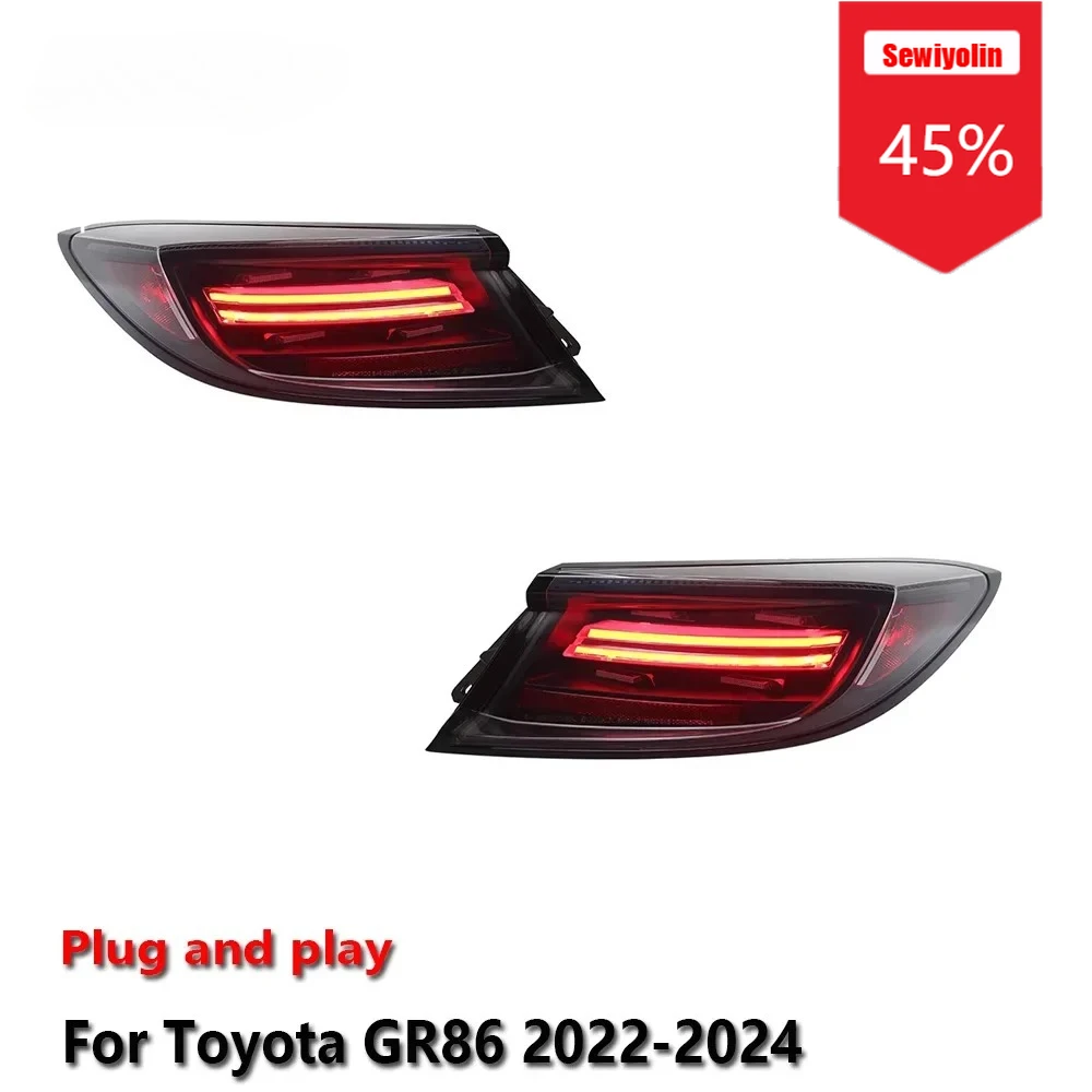 

Sewiyolin Car LED Tail Light Assemblies For Toyota GR86 2022-2024 Auto Fog DRL Brake Turn Signal Lamp Plug and Play