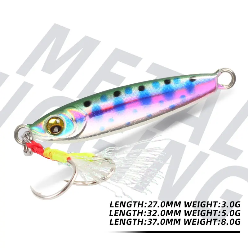 Magic Works New Lure 2024 Metal Lures For Fishing 3G 5G 8G Micro Jig Fish Bait Freshwater Fishing Shore Jigging Artificial Baits