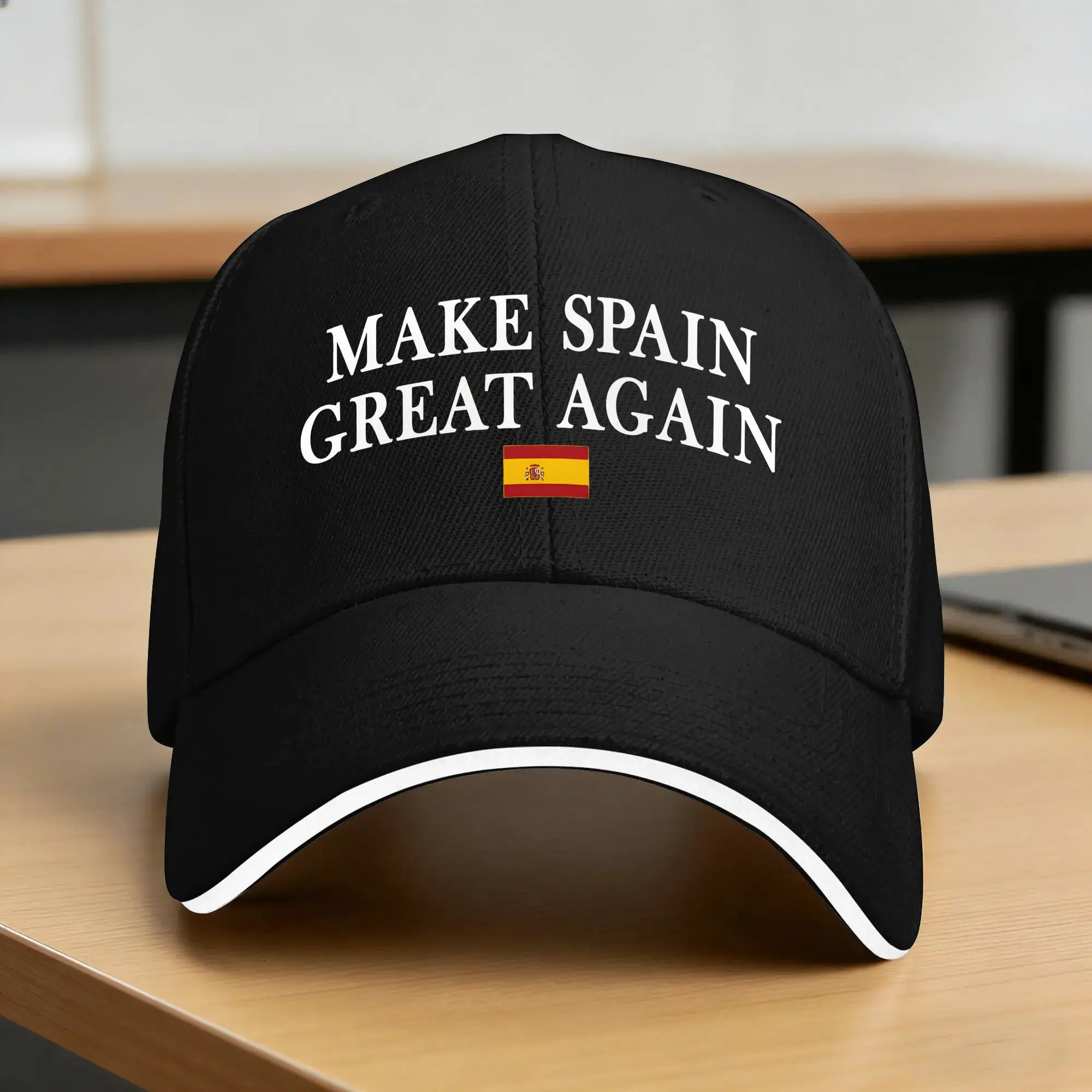 Make Spain Great Again  Sun Baseball Cap  Summer y2k Cute Trucker Hat For Men Kpop Rock Snapback Cap