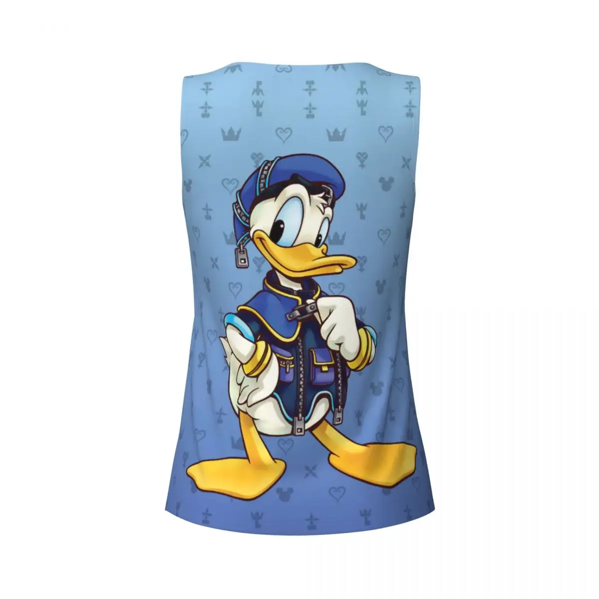 Niestandardowe koszulki do jogi Donald Duck Kingdom Hearts Royal Magician dla kobiet Sportowe podkoszulki do biegania