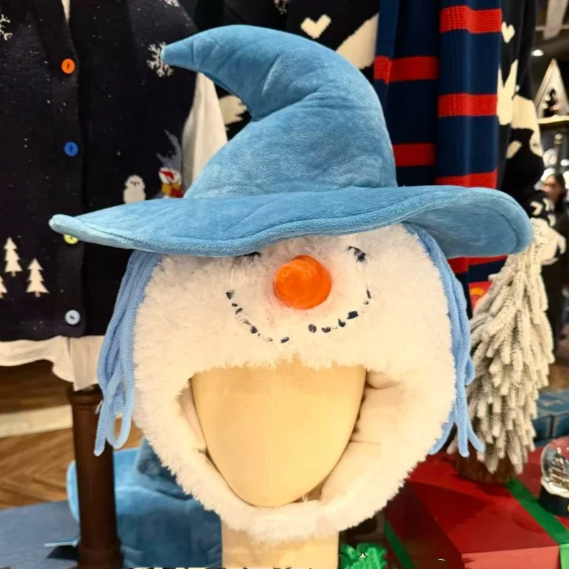 Universal Studios Original Winter Snowman Wizard Headgear Plush Warm Hat - Christmas Gift Souvenir