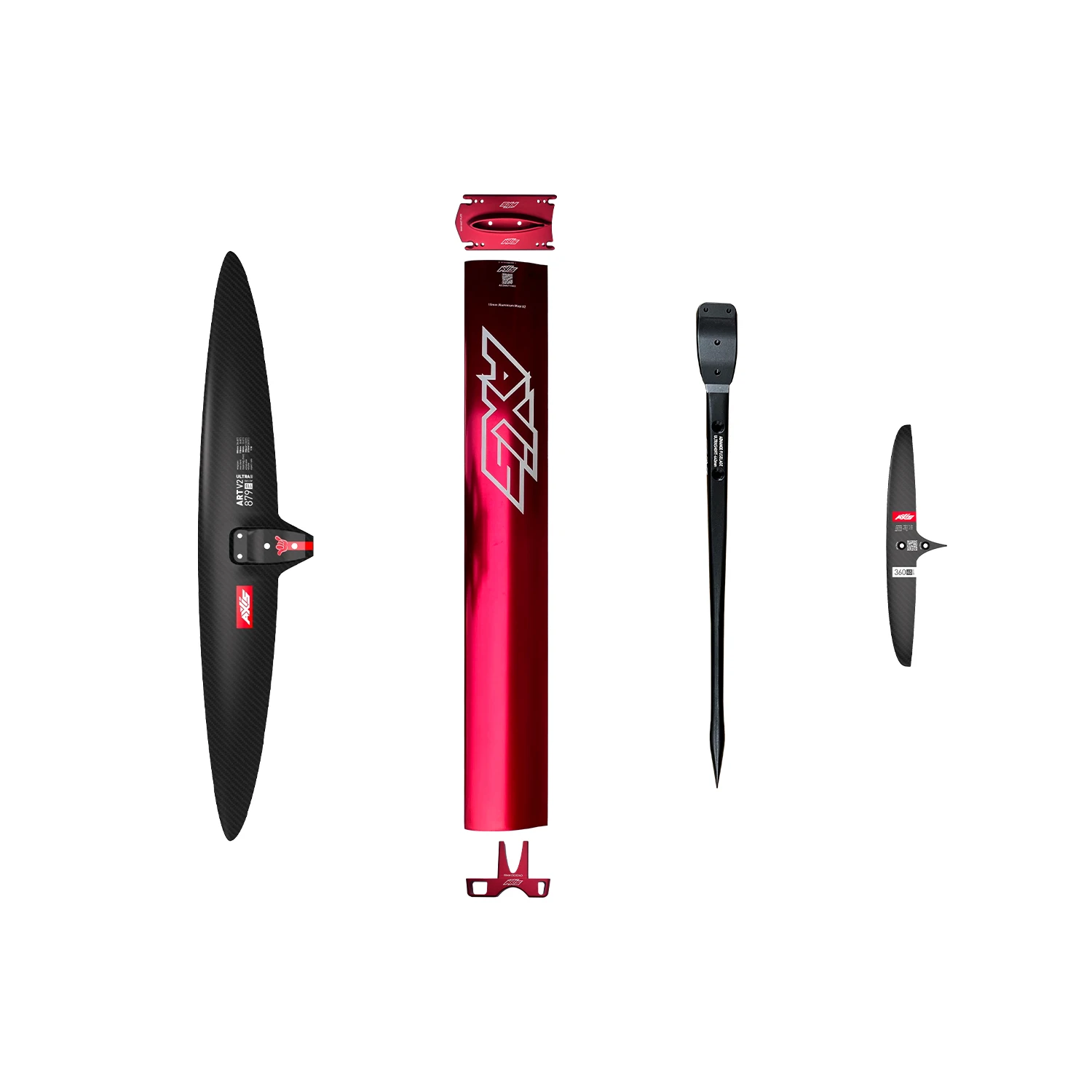 Hydrofoil ART V2 879 High Aspect Carbon Package Fast Speed Agile Carving Strong Wind Open Water Ride Performance Efoil